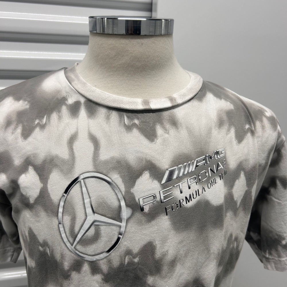 Puma Mercedes AMG Petronas Formula One Tie Dye T Shirt Mens Sz Medium